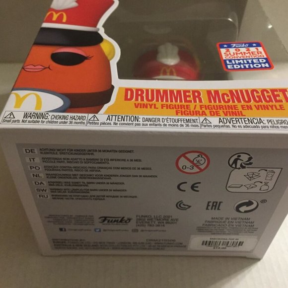 NEW 2021 Funkon McDonalds Ad Icons Drummer McNugget Exclusive Funko Figure #138 - Picture 2 of 8